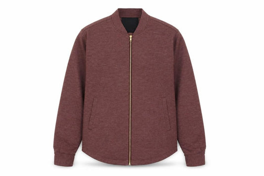 Clean Cut Copenhagen Men's Brown Bomber Jacket Size M Zip Up Cotton Blend