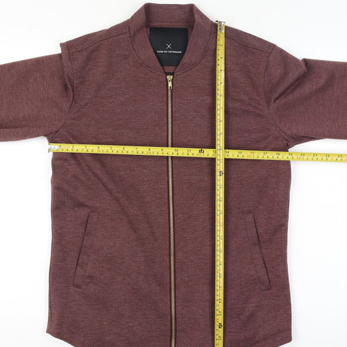 Clean Cut Copenhagen Men's Brown Bomber Jacket Size M Zip Up Cotton Blend