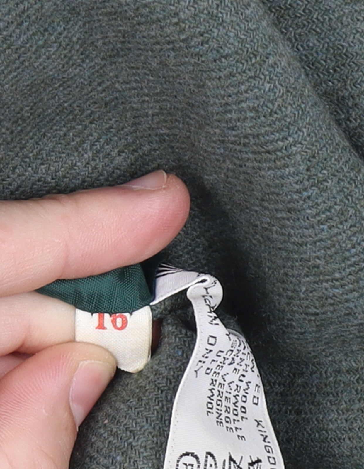 Glenscot Women Vintage Green Pure Wool Two-Button Blazer UK 16