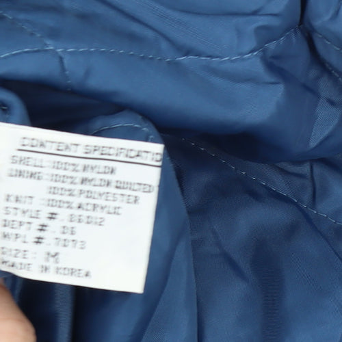 Sears Men's Blue M Insulated Nylon Belted Winter Snow Pants