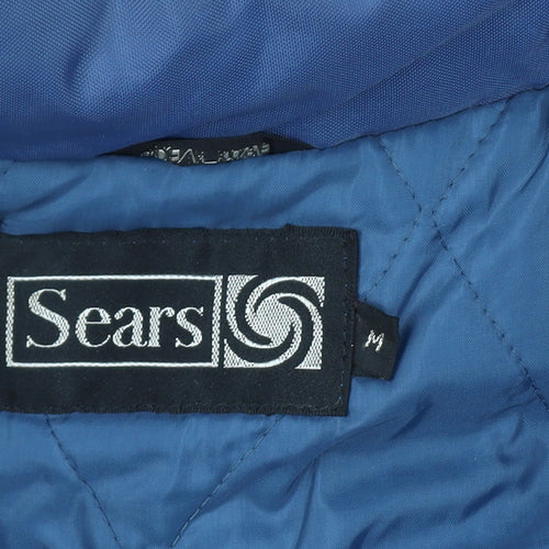 Sears Men's Blue M Insulated Nylon Belted Winter Snow Pants