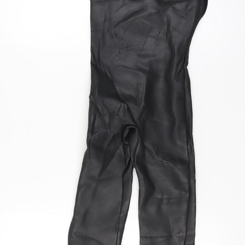 BARE Womens Black & Aqua Sleeveless Short Leg Wetsuit S