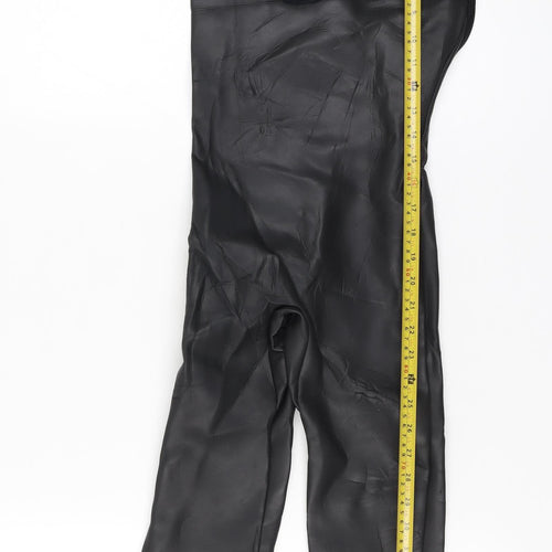 BARE Womens Black & Aqua Sleeveless Short Leg Wetsuit S