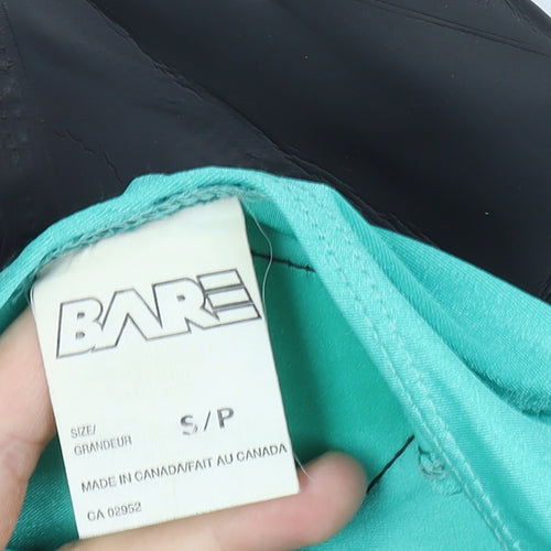 BARE Womens Black & Aqua Sleeveless Short Leg Wetsuit S