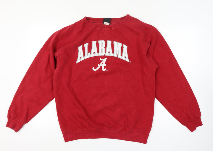 Genuine Stuff Mens Red Alabama Crew Neck Pullover Sweatshirt M
