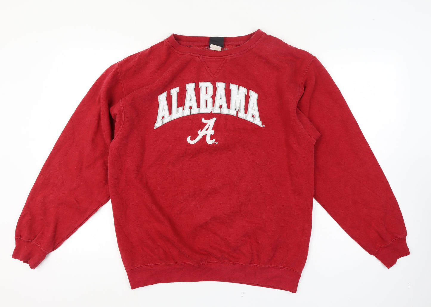 Genuine Stuff Mens Red Alabama Crew Neck Pullover Sweatshirt M