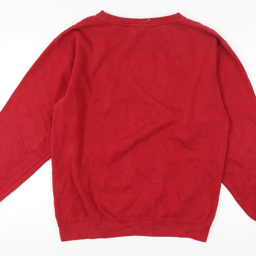 Genuine Stuff Mens Red Alabama Crew Neck Pullover Sweatshirt M