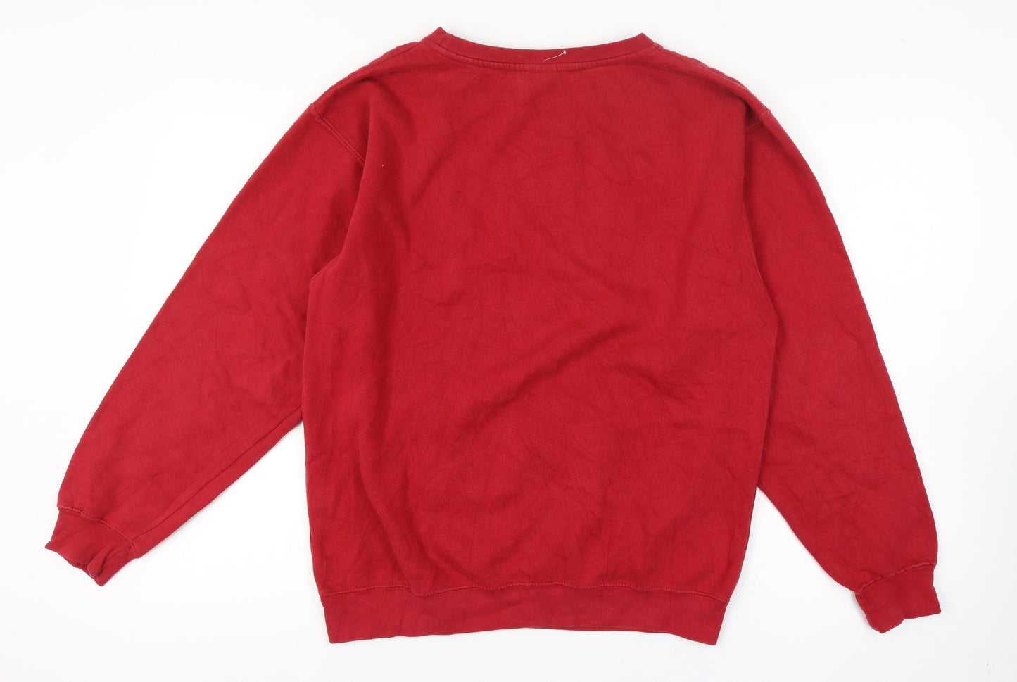 Genuine Stuff Mens Red Alabama Crew Neck Pullover Sweatshirt M