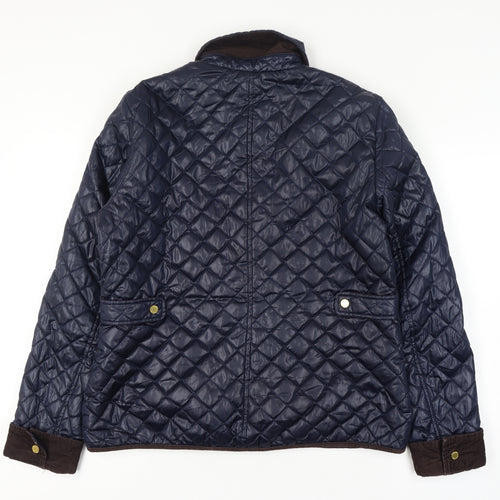 Tommy Hilfiger Women's Blue Quilted Padded Jacket Size 14