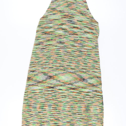 Jaded London Women Multicoloured Halter Slip Midi Dress M
