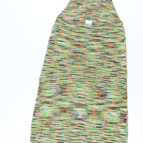 Jaded London Women Multicoloured Halter Slip Midi Dress M
