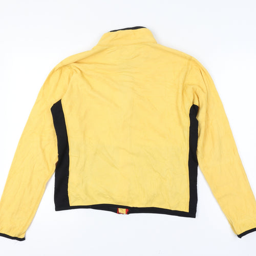 The North Face Women's A/W 2002 Yellow Fleece Jacket Size M Lightweight Outdoor Zip Up