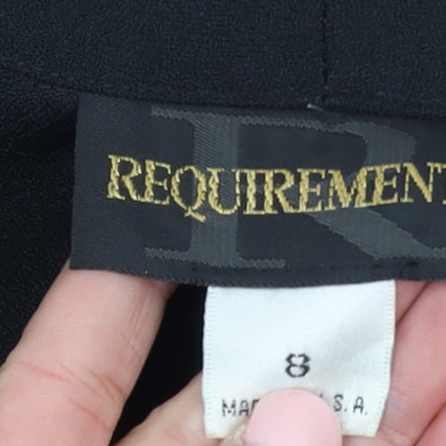 Requirements Women Black Size 12 Shawl Lapel Beaded Blazer