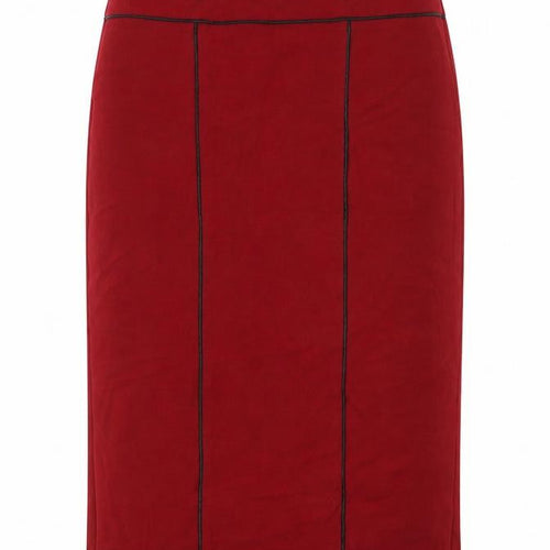 Marks and Spencer Women Red Pencil Skirt Size 10 Lined Workwear