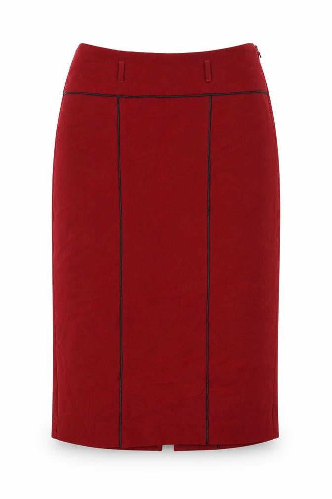 Marks and Spencer Women Red Pencil Skirt Size 10 Lined Workwear