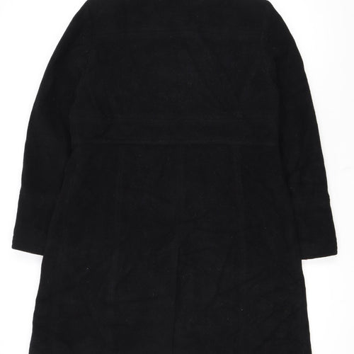 Worthington Women's Black Wool Blend Petite Medium Long Overcoat