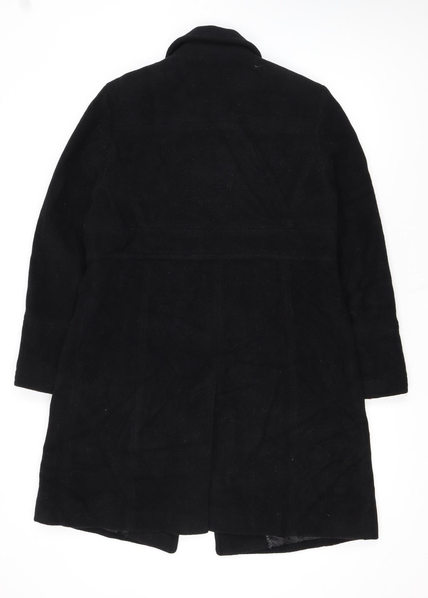 Worthington Women's Black Wool Blend Petite Medium Long Overcoat