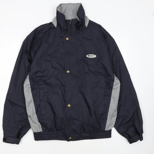 Pro Sport Men's Blue Small Windbreaker Jacket Lightweight Activewear