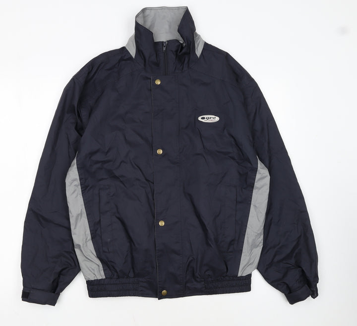 Pro Sport Men's Blue Small Windbreaker Jacket Lightweight Activewear