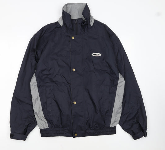 Pro Sport Men's Blue Small Windbreaker Jacket Lightweight Activewear