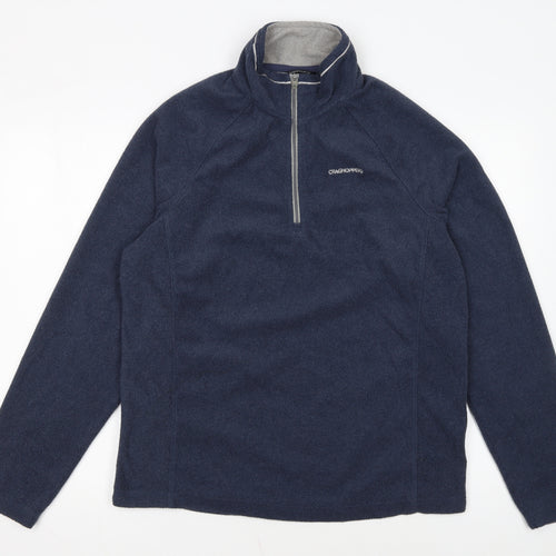 Craghoppers Mens Blue Fleece 1/2 Zip Pullover Sweatshirt M