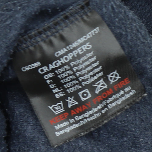 Craghoppers Mens Blue Fleece 1/2 Zip Pullover Sweatshirt M