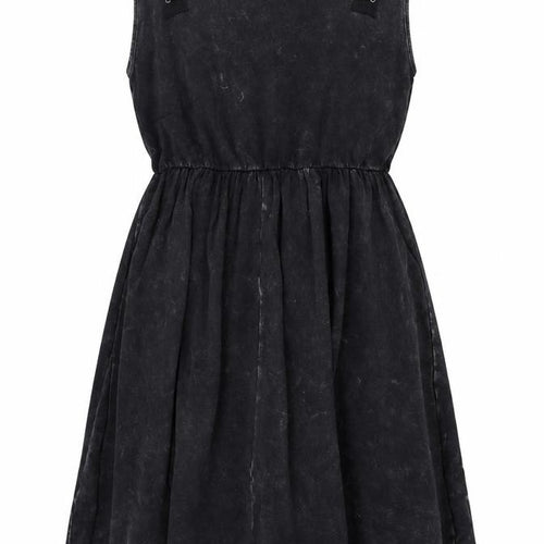 The Lord of the Rings Women's Black Hi-Low Cotton A-Line Sleeveless Dress M