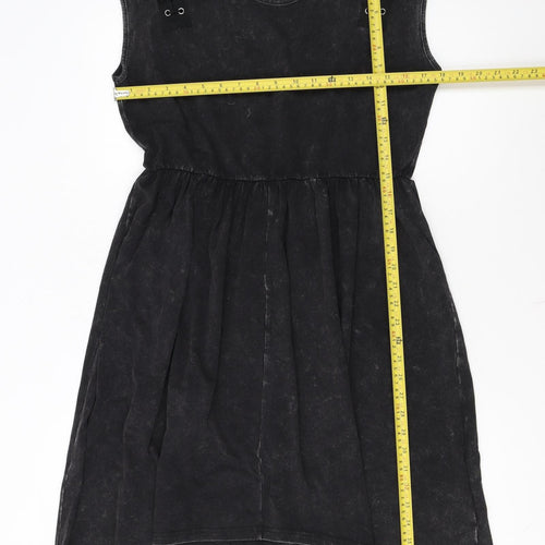 The Lord of the Rings Women's Black Hi-Low Cotton A-Line Sleeveless Dress M