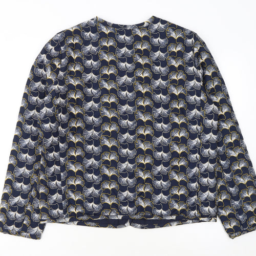 Marks and Spencer Per Una Women's Blue Floral Jacket Size 12
