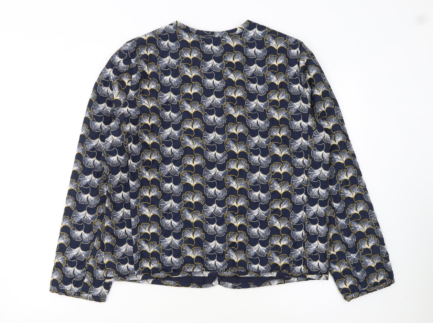 Marks and Spencer Per Una Women's Blue Floral Jacket Size 12