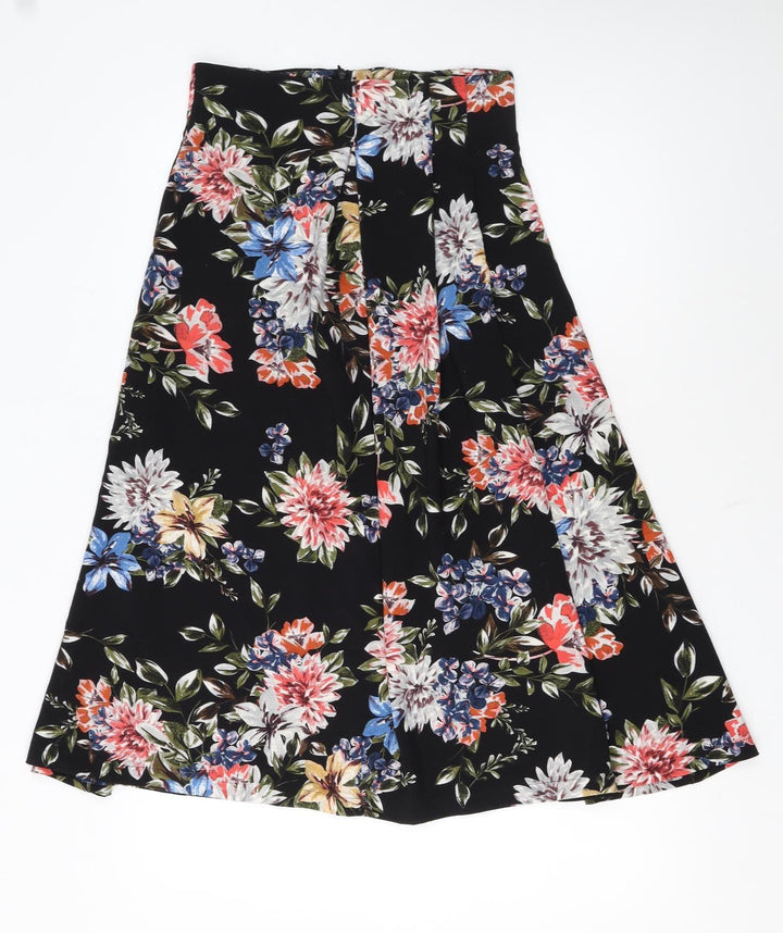 Artlove Paris Women's Multicoloured Floral A-Line Midi Skirt M