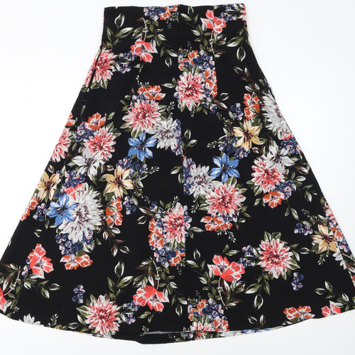 Artlove Paris Women's Multicoloured Floral A-Line Midi Skirt M