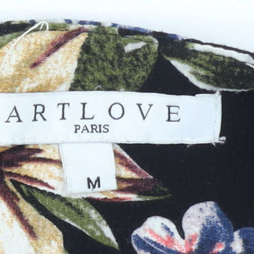 Artlove Paris Women's Multicoloured Floral A-Line Midi Skirt M
