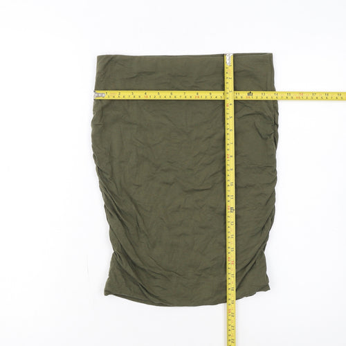 Hush Women’s Green Jersey Pencil Skirt Size S Stretch Casual