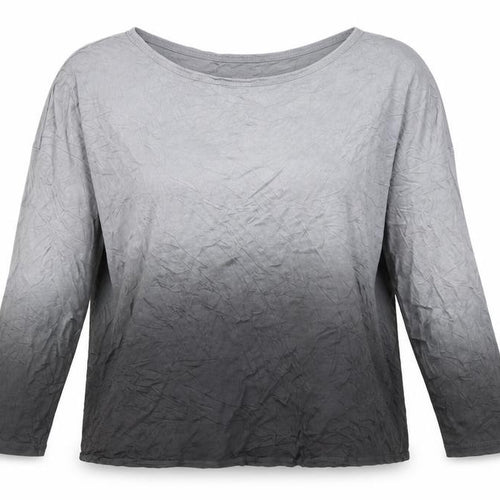 Mint Velvet Women’s Grey Ombre Long Sleeve Basic T-Shirt Size 14