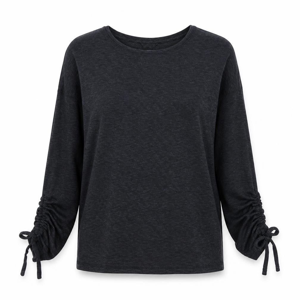 Marks & Spencer Women Grey Long Sleeve Jersey Pyjama Top Size 10