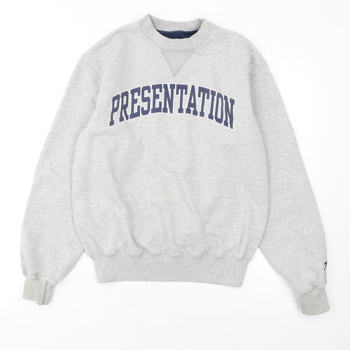 Champion Men's Grey Crew Neck Pullover Sweatshirt Size S