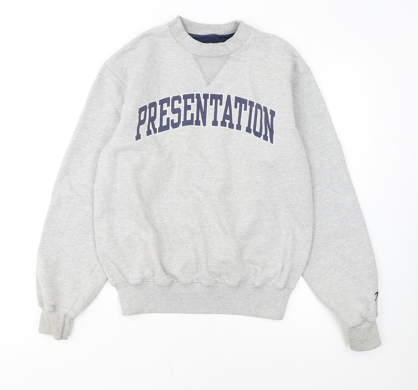 Champion Men's Grey Crew Neck Pullover Sweatshirt Size S