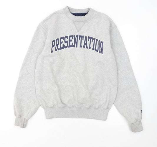 Champion Men's Grey Crew Neck Pullover Sweatshirt Size S