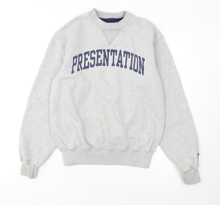 Champion Men's Grey Crew Neck Pullover Sweatshirt Size S