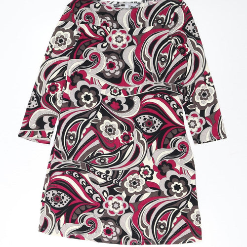 Red Herring Women’s Multicoloured Size 12 Shift Dress