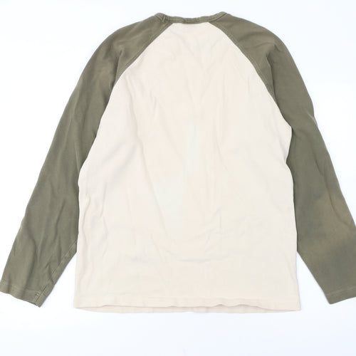 Timberland Men's Beige Pullover Sweatshirt Size M Long Sleeve Outdoor