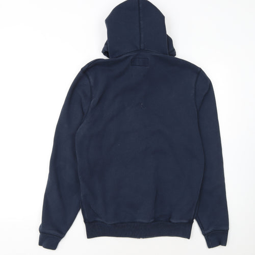 Jack Wills Men's Blue Full Zip Classic Fit Hoodie M