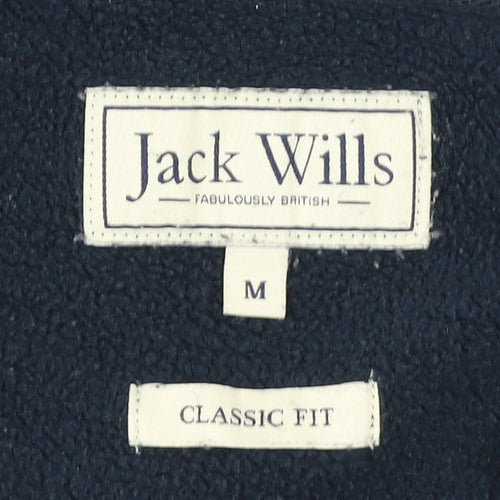 Jack Wills Men's Blue Full Zip Classic Fit Hoodie M