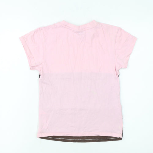 ASOS Design Women's Pink Colourblock Ringer T-Shirt Size 8