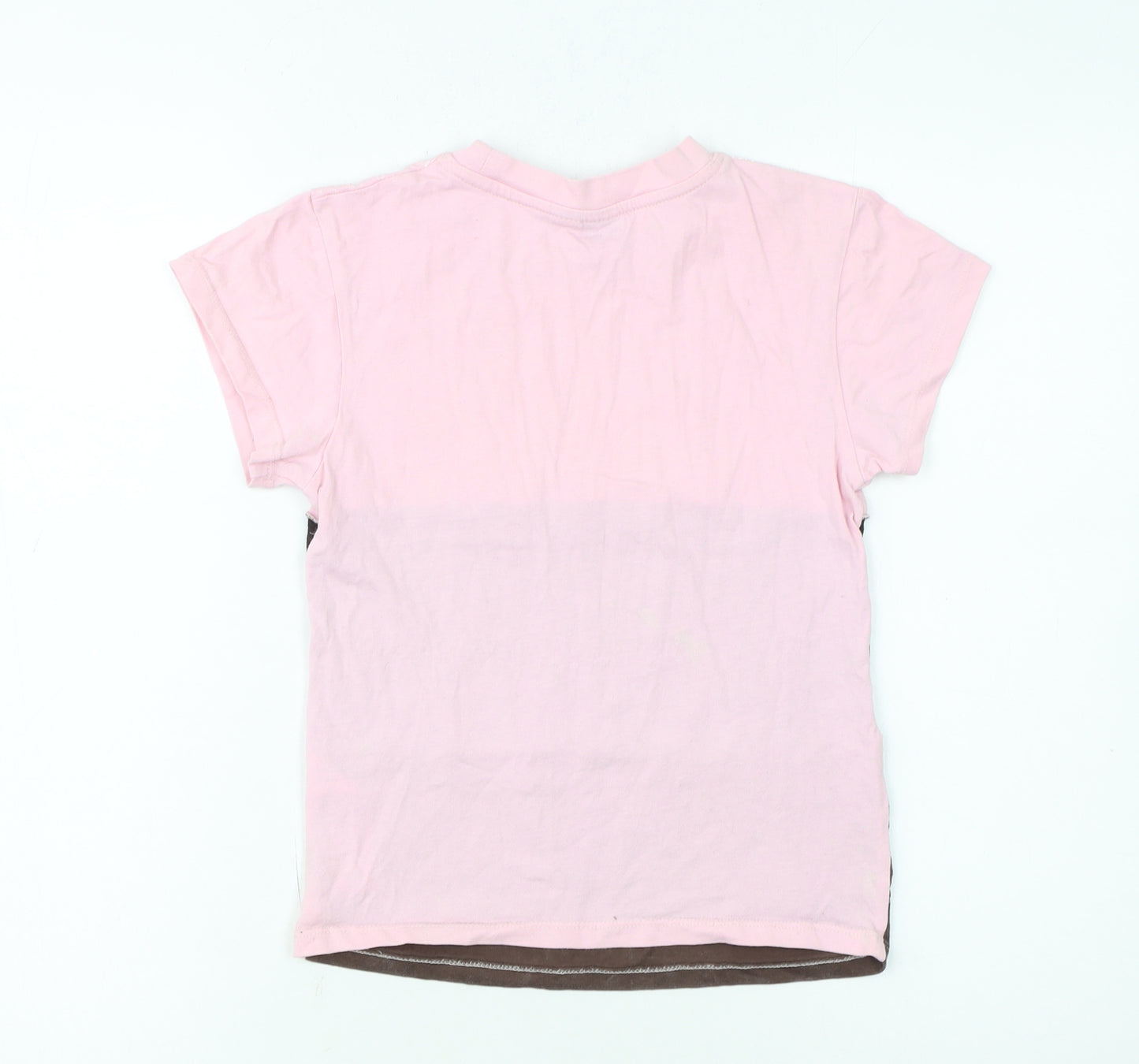 ASOS Design Women's Pink Colourblock Ringer T-Shirt Size 8