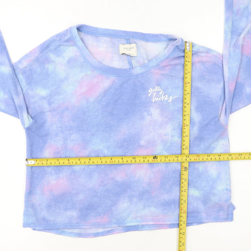 Gilly Hicks Women’s Multicoloured Cropped Long Sleeve T-Shirt Size S