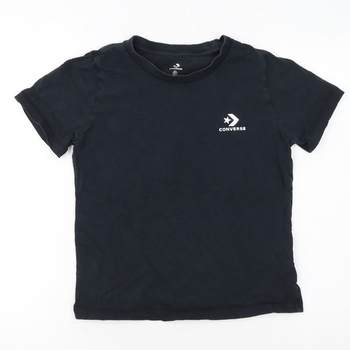 Converse Boys Black Short Sleeve Logo T-Shirt 5-6 Years