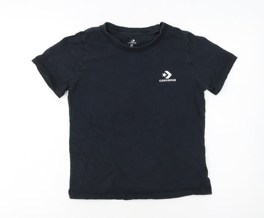 Converse Boys Black Short Sleeve Logo T-Shirt 5-6 Years
