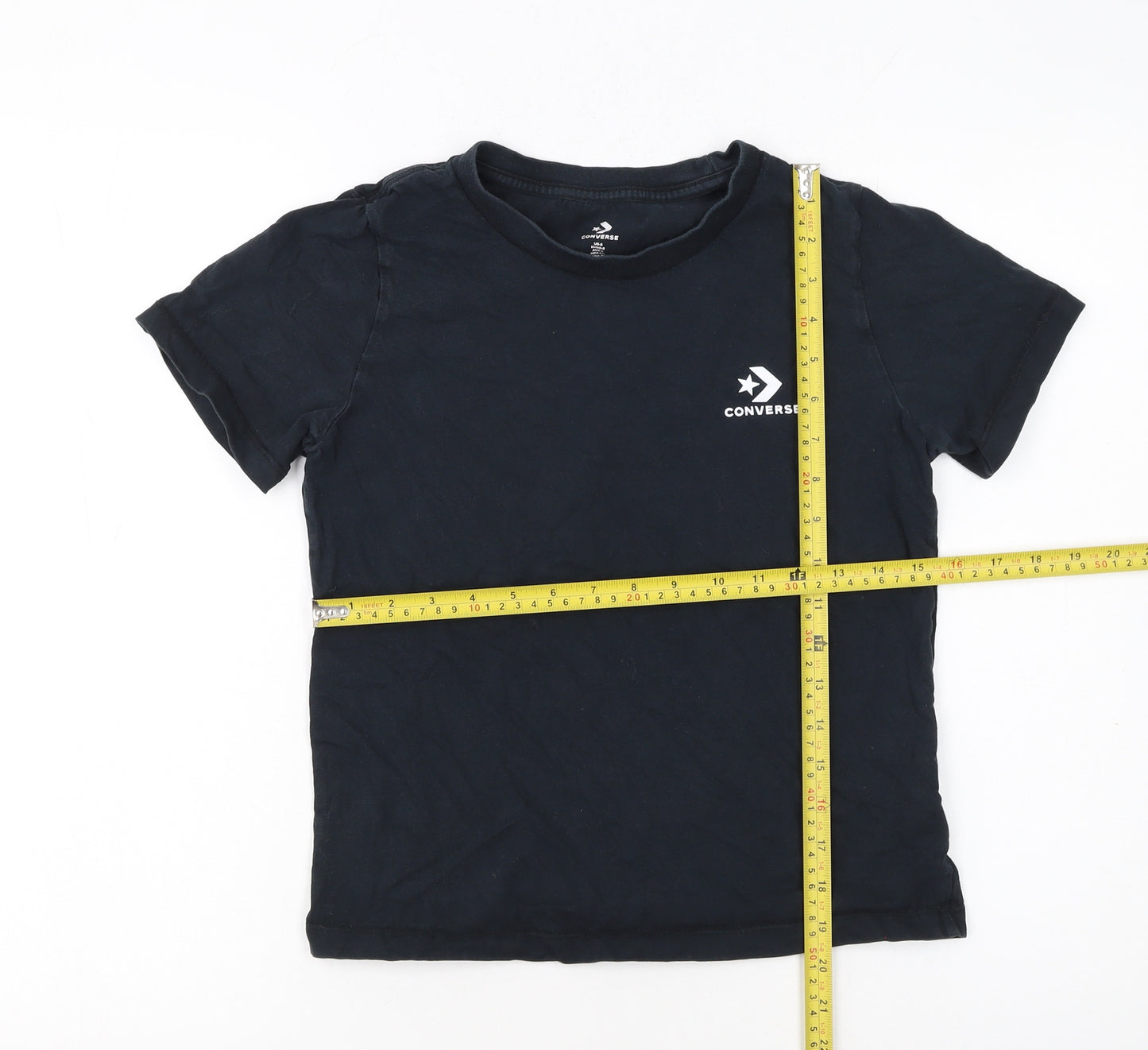 Converse Boys Black Short Sleeve Logo T-Shirt 5-6 Years